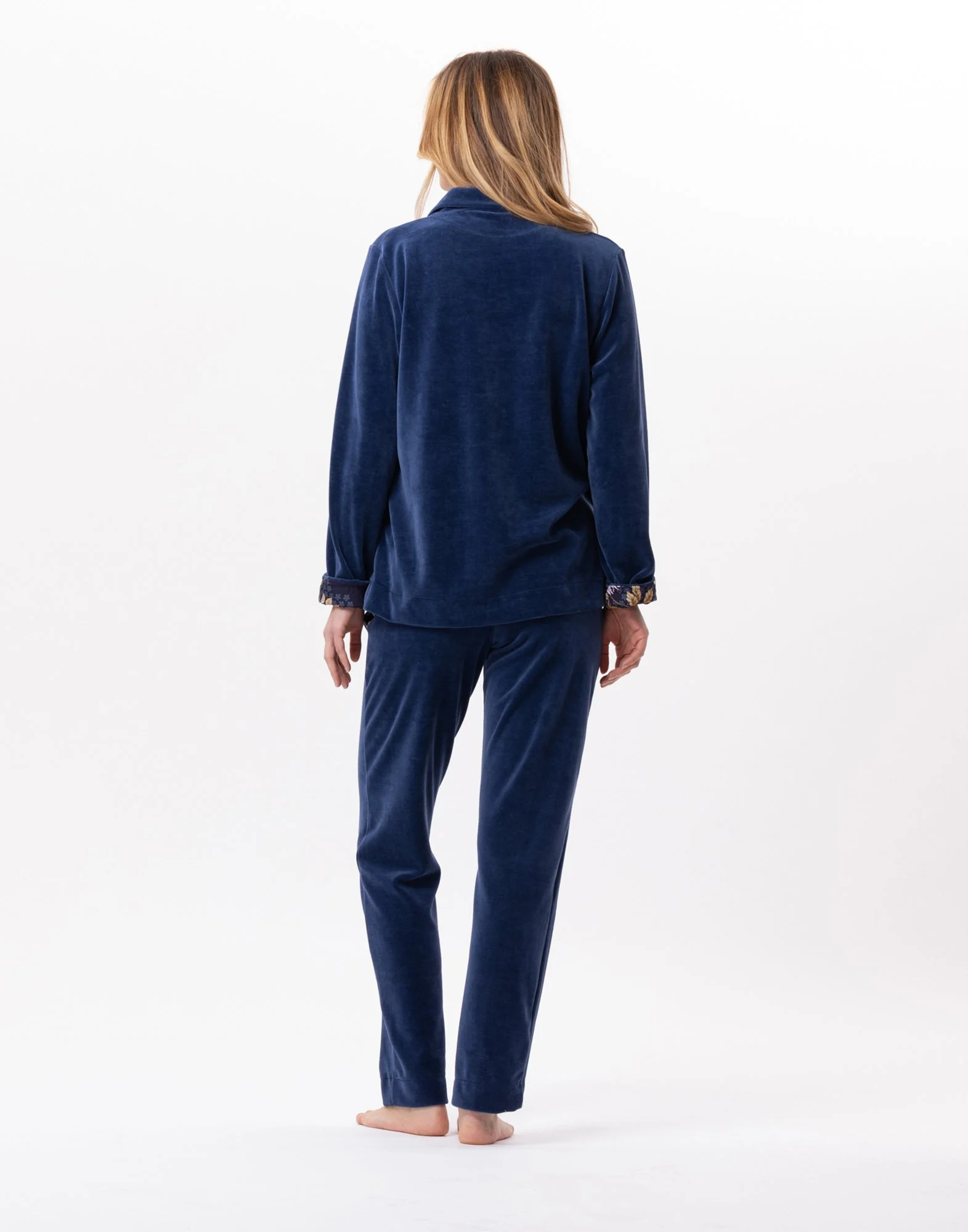 GLORIA 822 - Jogging en velours | Bleu