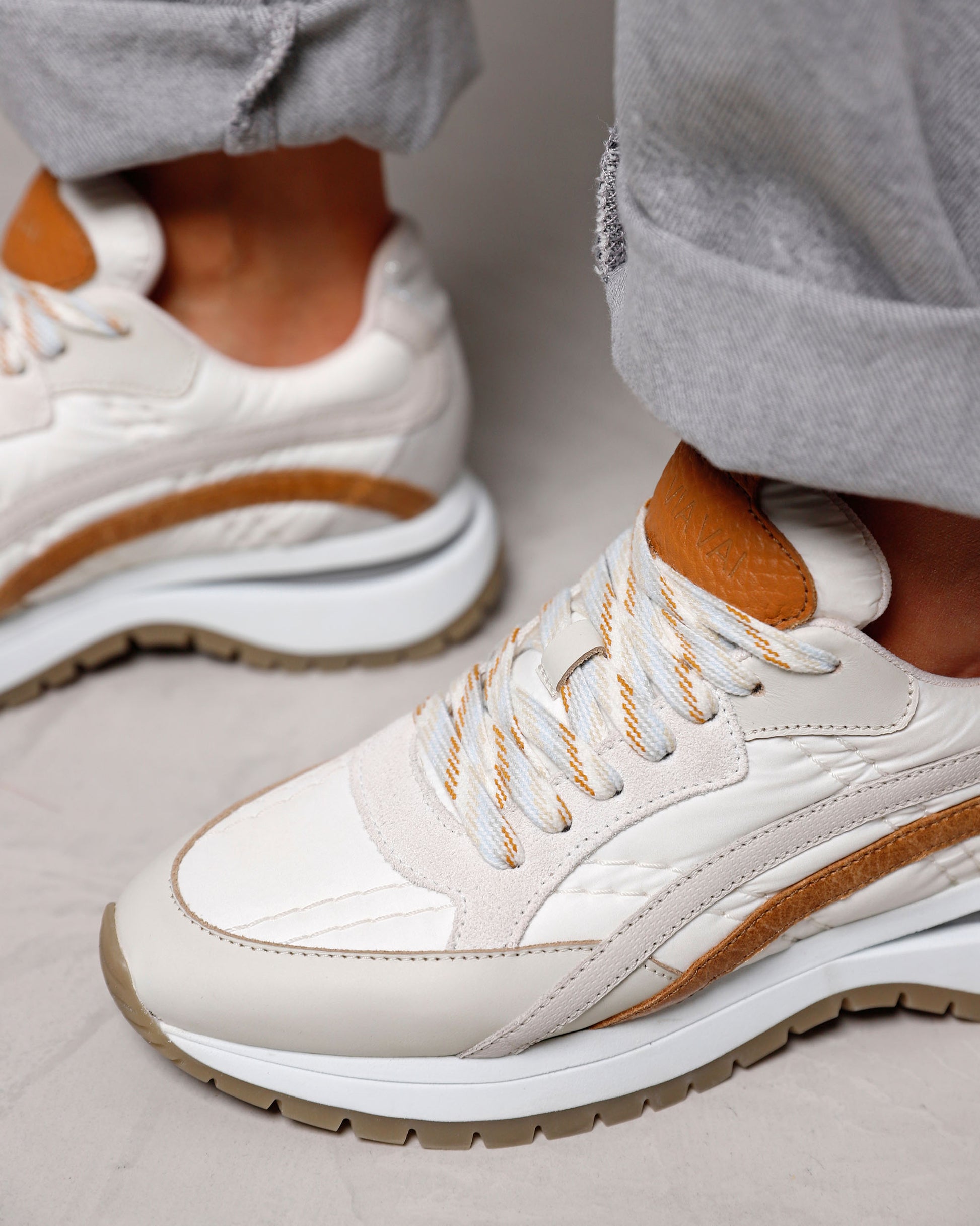 VIA VAI beige dames sneakers Usher Skye