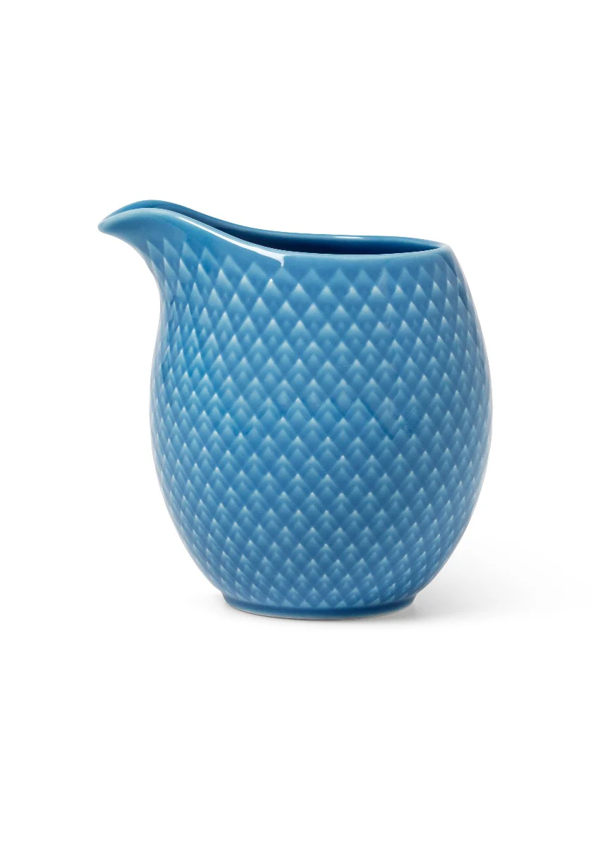 Lyngby Porcelæn  Rhombe Color mælkekande, blå - 39 cl.