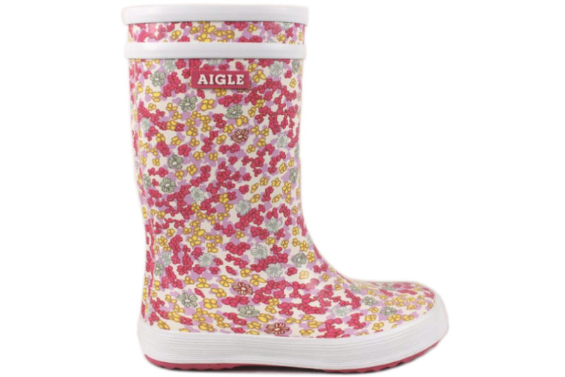 AIGLE LOLLY POP VRN SANDY ORDHIDE BLOMSTER GUMMISTØVLE