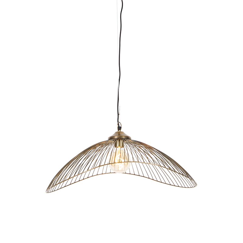 Design hanglamp messing draad 64cm - Pia