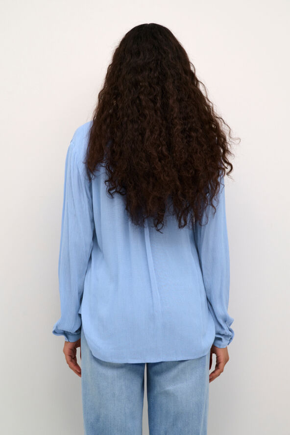 Kaffe Amber Blouse LS Vista blue