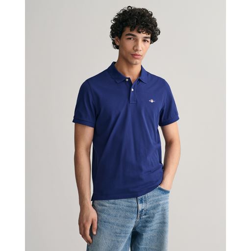 GANT Shield Piqué Polo T-shirt, Rich Navy, XXL
