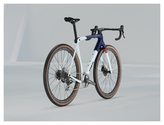Vélo de Gravel Trek Checkmate SLR 7 Sram Force XPLR AXS 12V 700 mm Blanc Bleu 2025