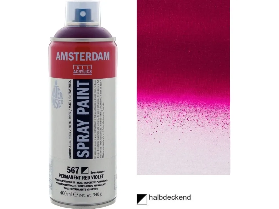 Amsterdam Spray Paint Permanent Red Violet 567