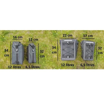 Sacoche de selle Enduristan Base Pack XS (6.5 litres) Universel - Noir