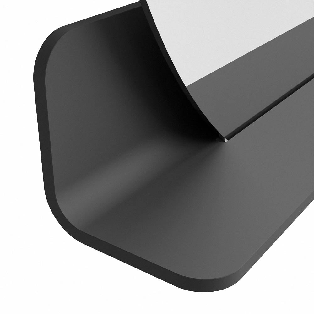 Mondiaz Spot spiegel rond Ø90cm met planchet dark grey