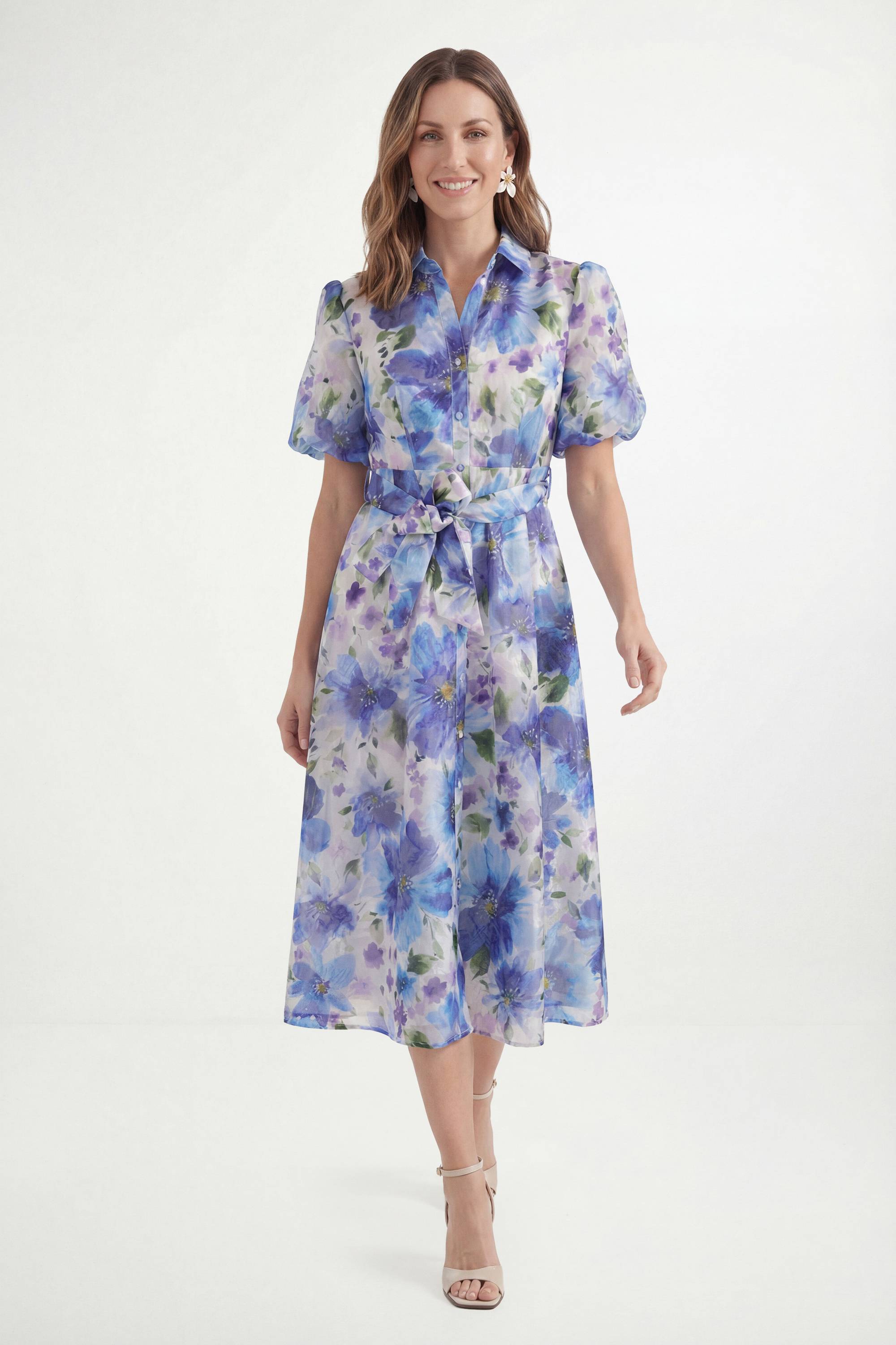 Wallis Robe Chemise Petite À Imprimé Floral Dévoré