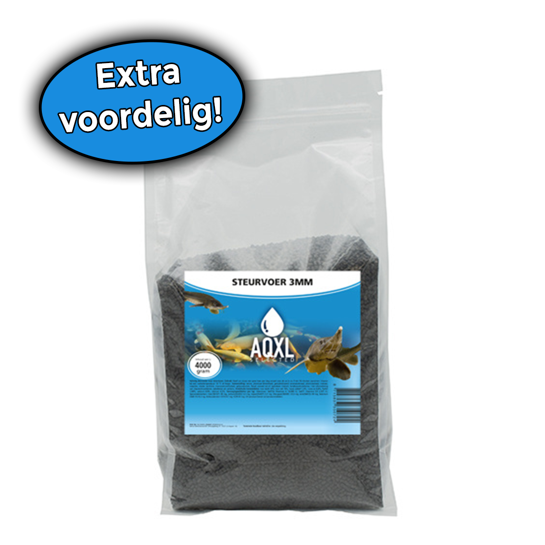 AQXL Selected Steurvoer S 3mm 4kg | Vijvervoer