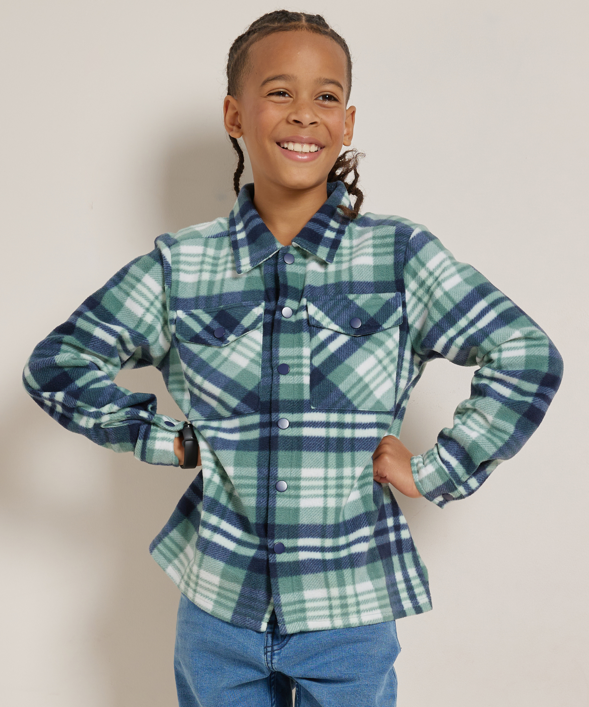 fleece overshirt