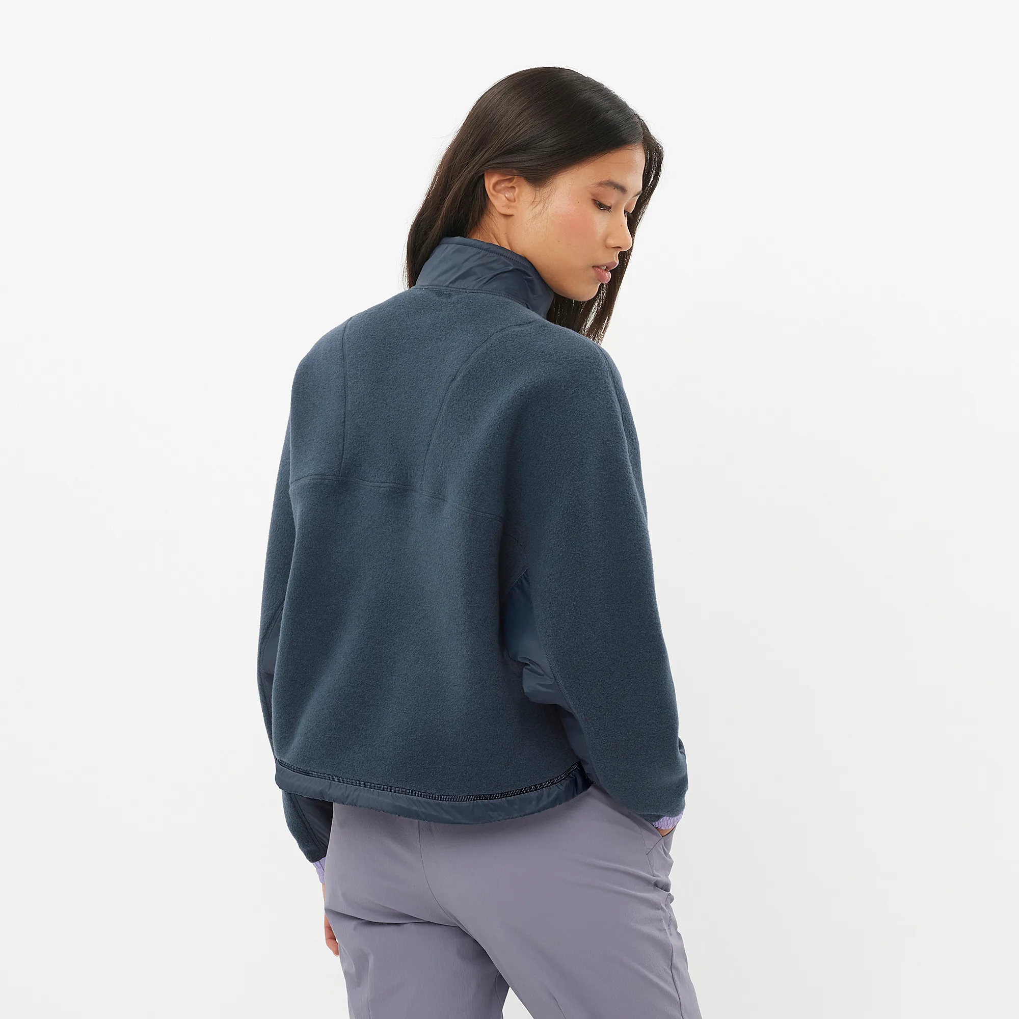 Salomon Chroma Fleece Crop W Blue Nights/