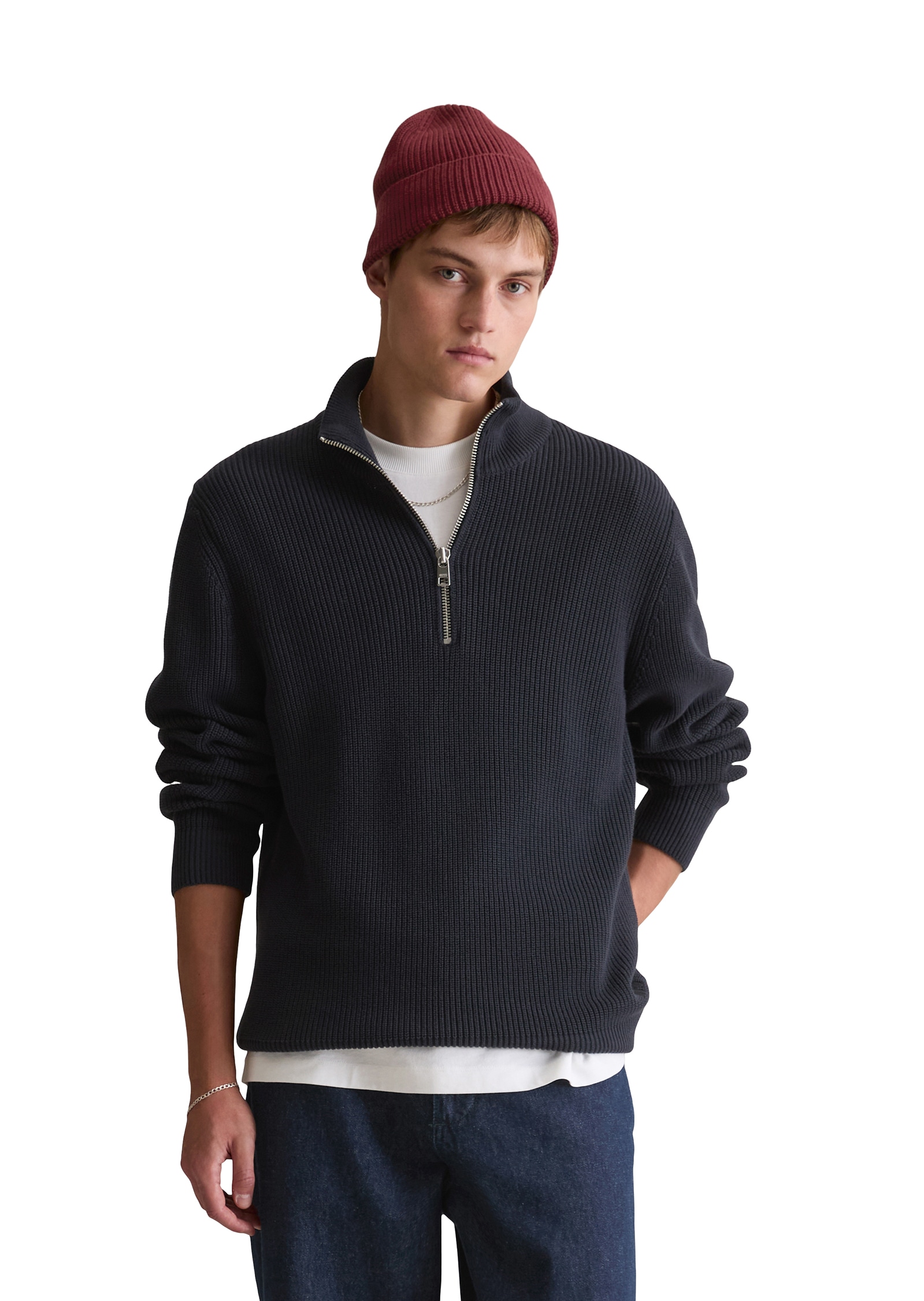 Marc O'Polo DENIM Troyer , relaxed fit aus reiner Bio-Baumwolle