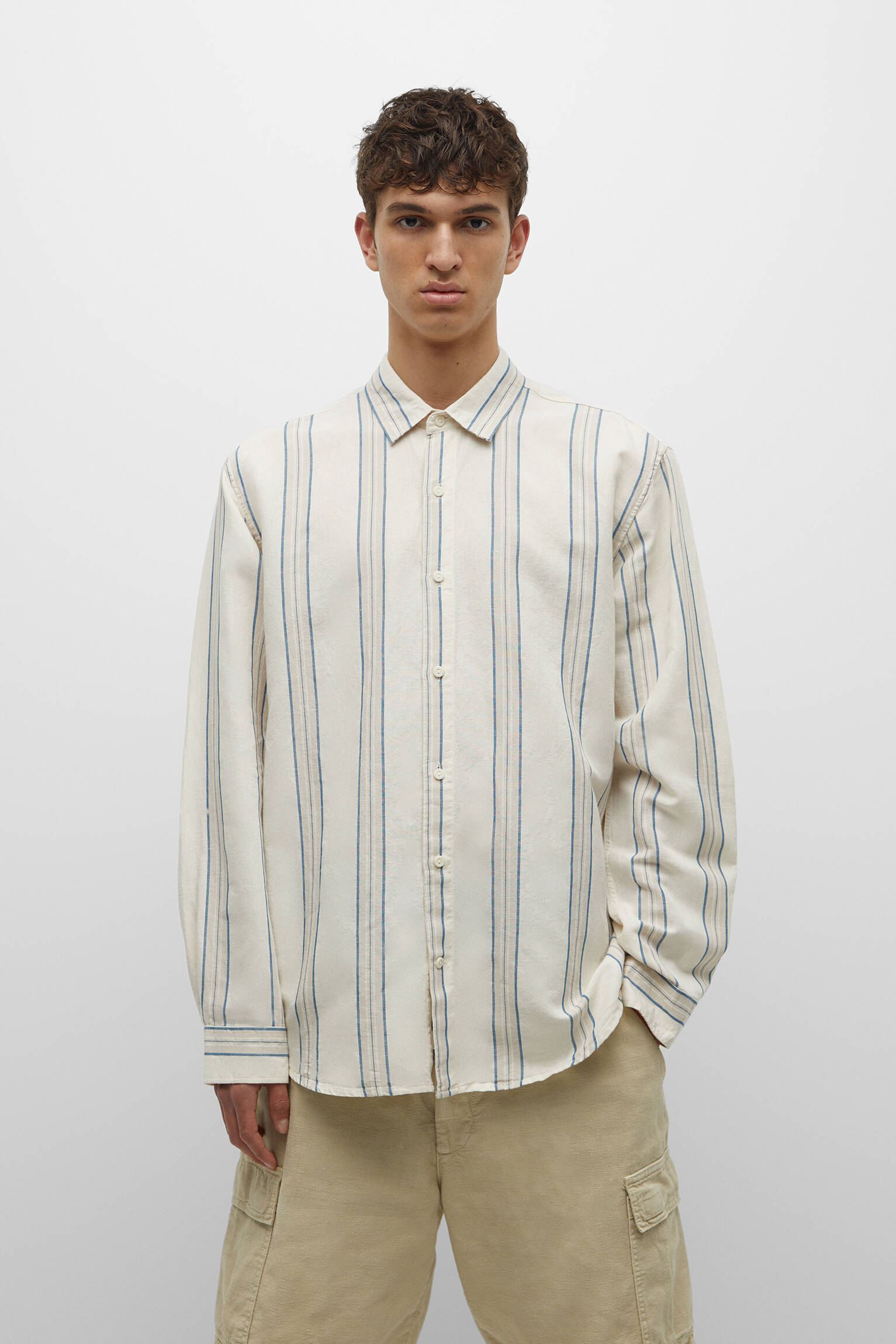 CAMISA RÚSTICA DE MANGA LONGA - LISTRAS