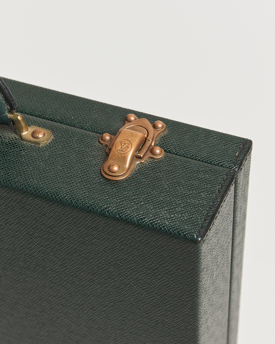 Louis Vuitton Pre-Owned Diplomat Briefcase Taiga Green