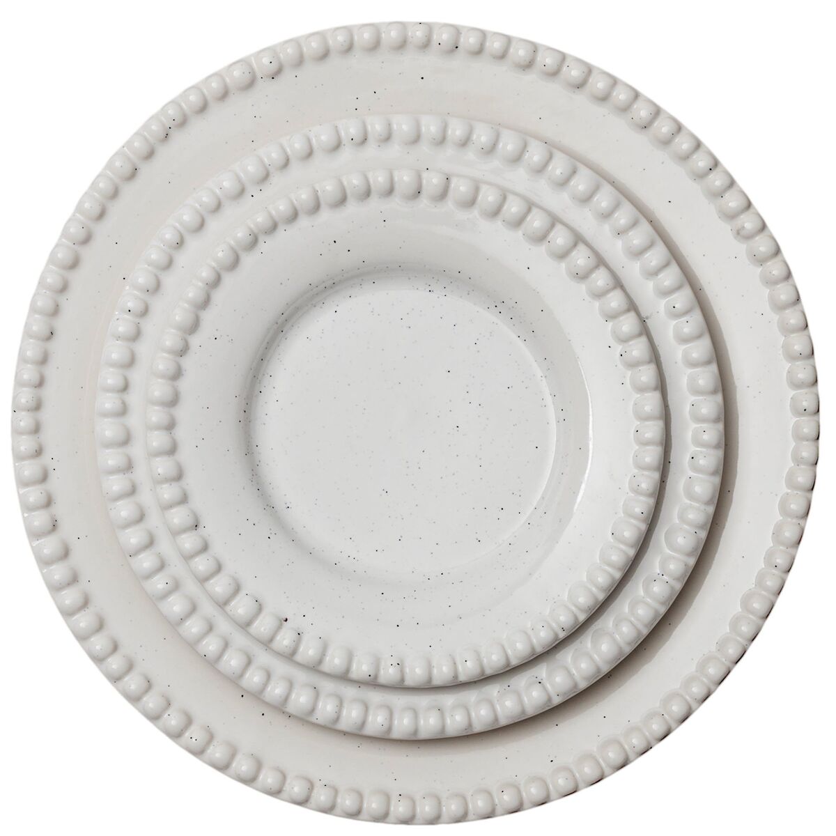 Daria 28 cm Middagstallerken 2-pk, Cotton White