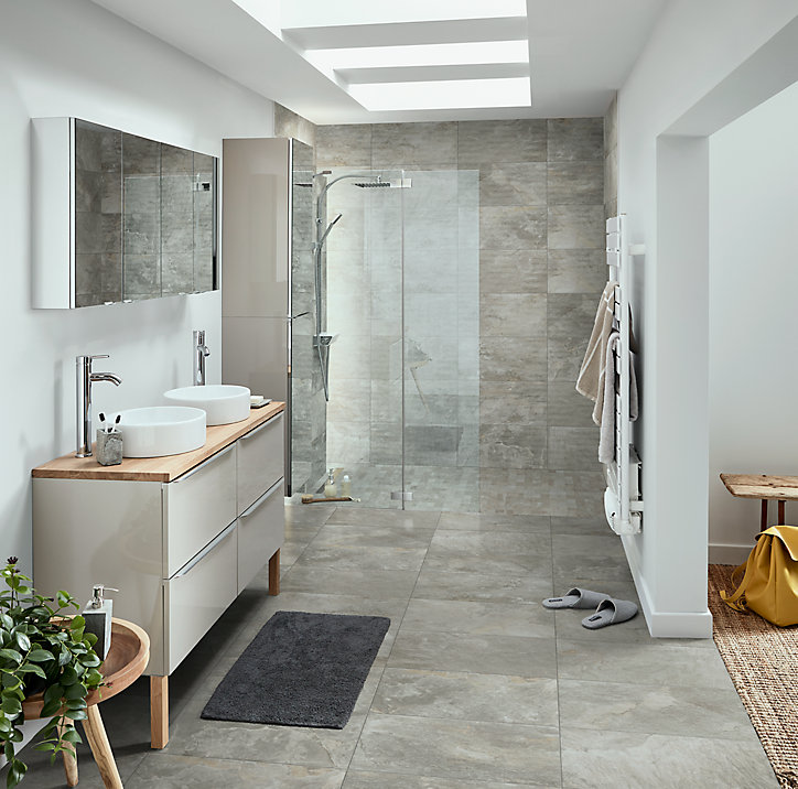 Carrelage mural beige 30,8x61,5cm Shaded slate
