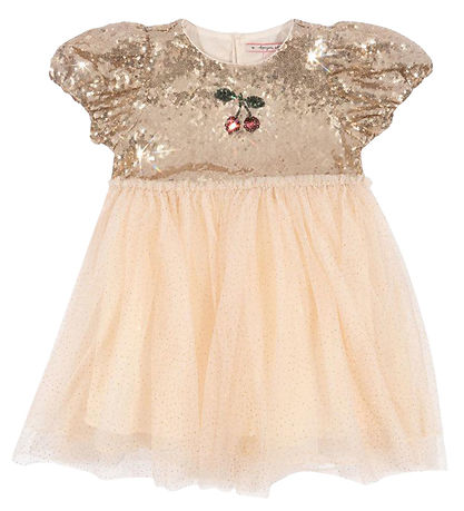 Konges Sløjd Kleid - Tüll - Starla Puff - Gold Blush
