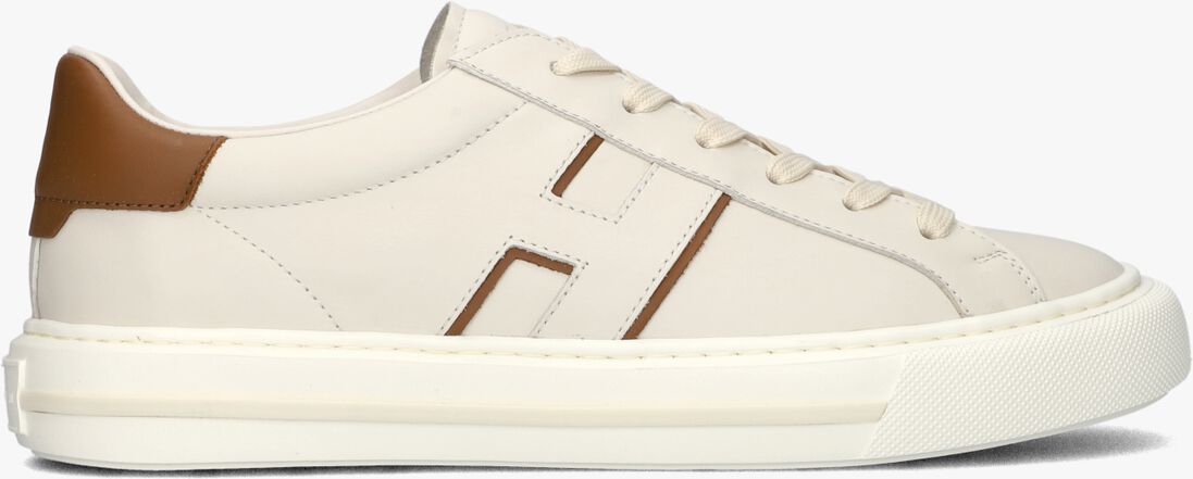beige hogan lage sneakers h691 allacciato h