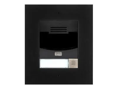 2N IP Solo - IP-intercomstation - kabling - 10/100 Ethernet - sort