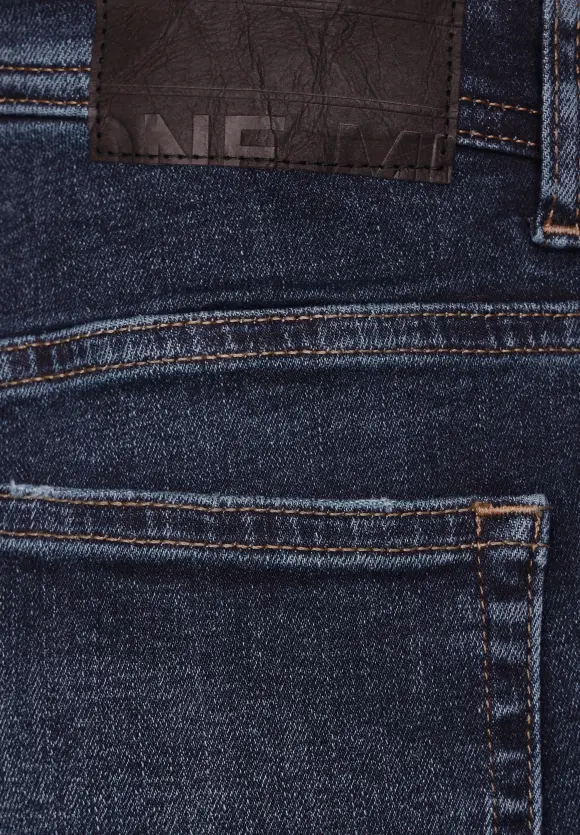 Regular Fit Jeans Shorts - dark blue wash