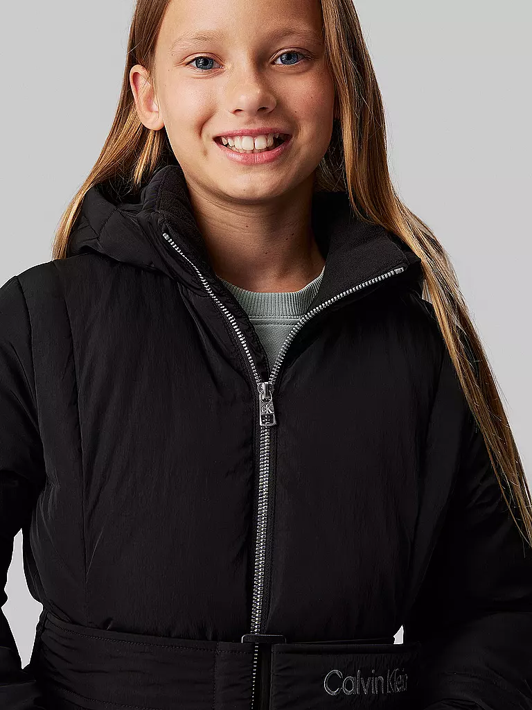CALVIN KLEIN JEANS Mädchen Steppmantel schwarz