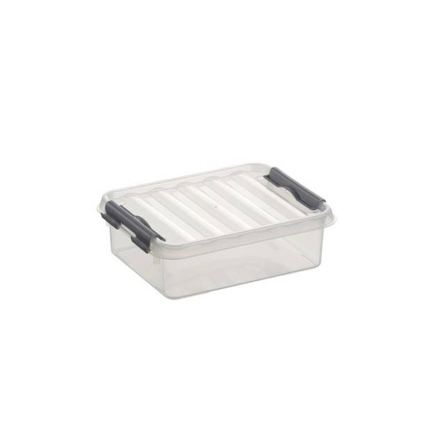 Sunware Q-line opbergbox 1 ltr transp. Opbergboxen