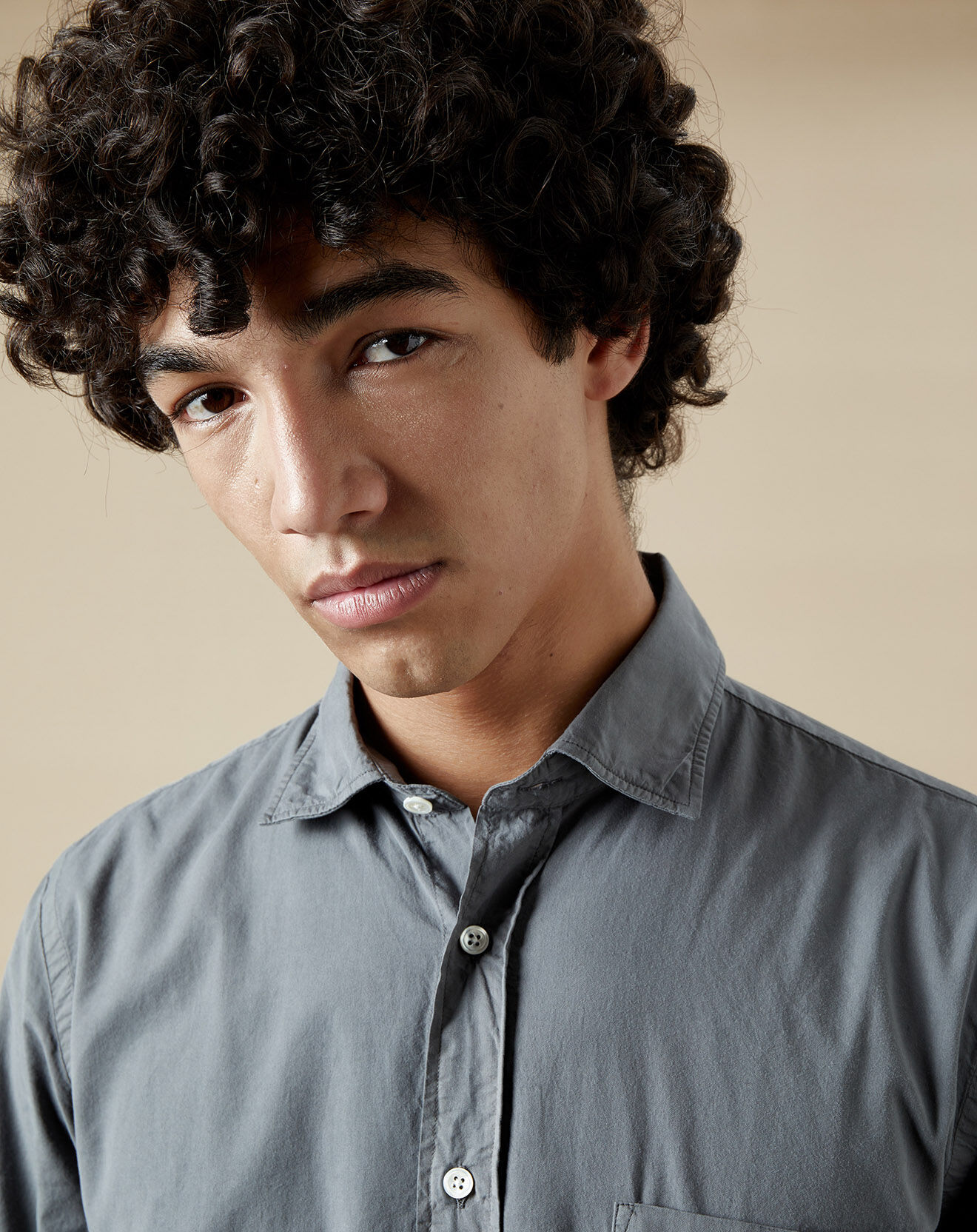 Hartford Chemise regular Paul Pat graphite