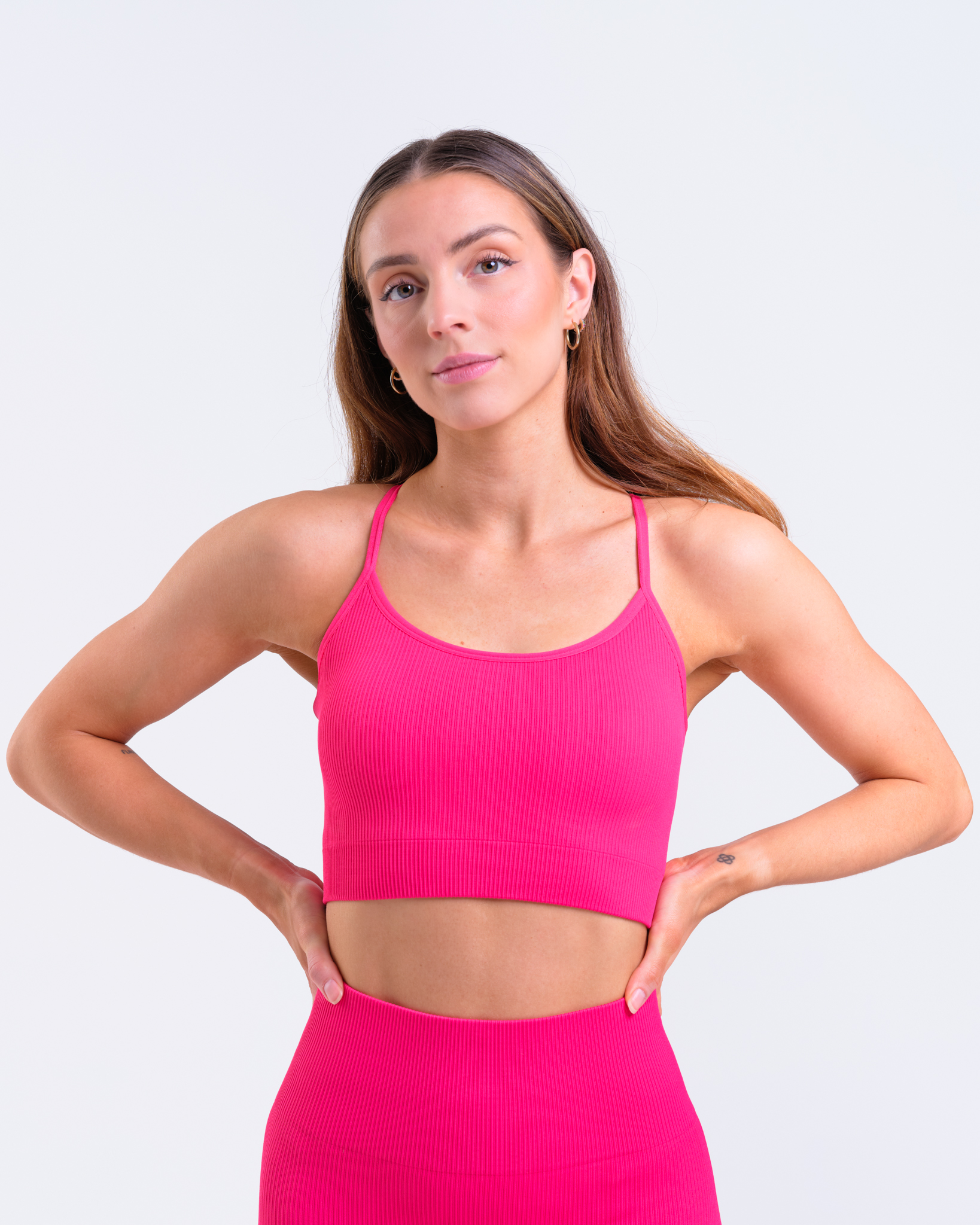 Bumpro Perfect Rib Bra Pink Rasberry
