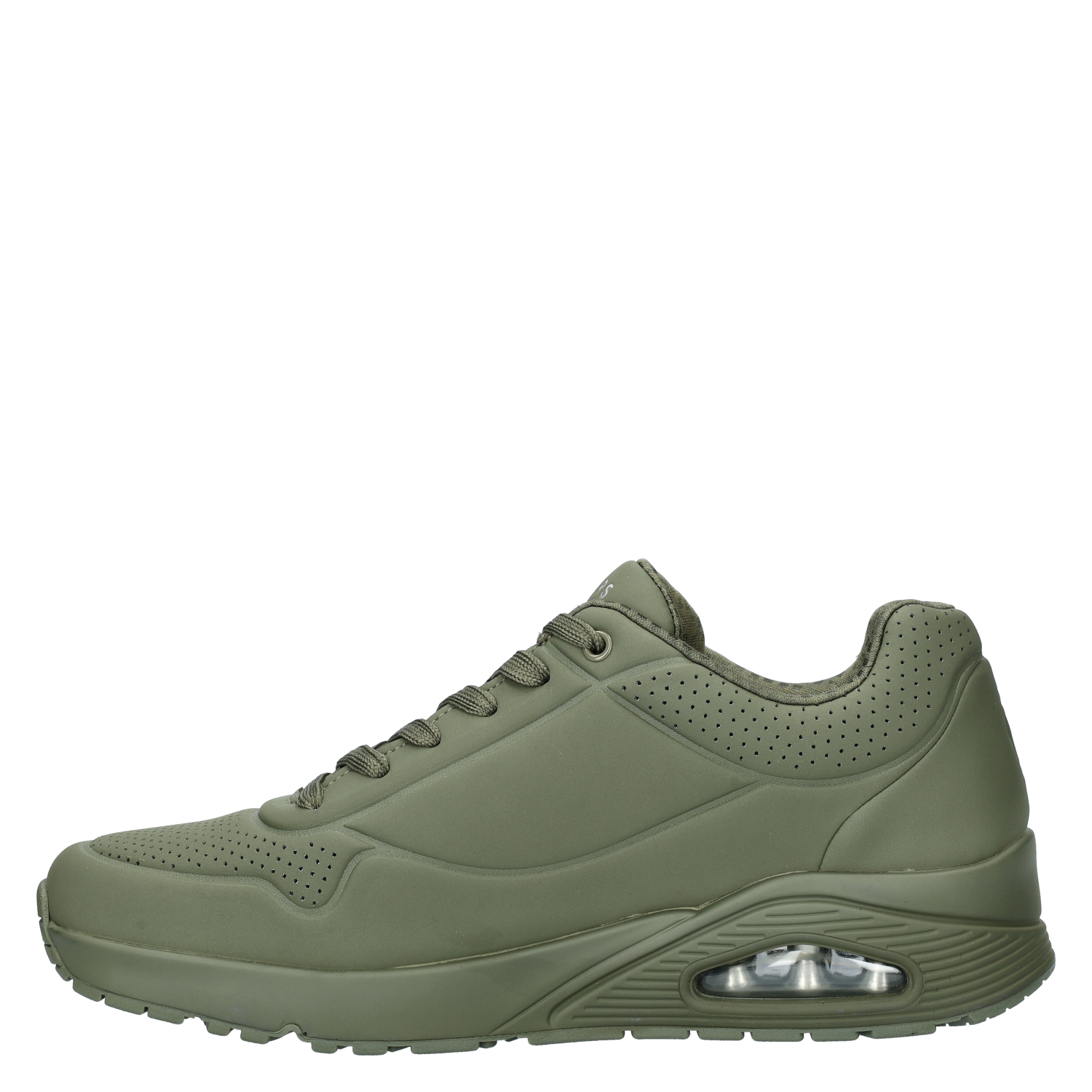 Street Uno heren sneaker Skechers Groen