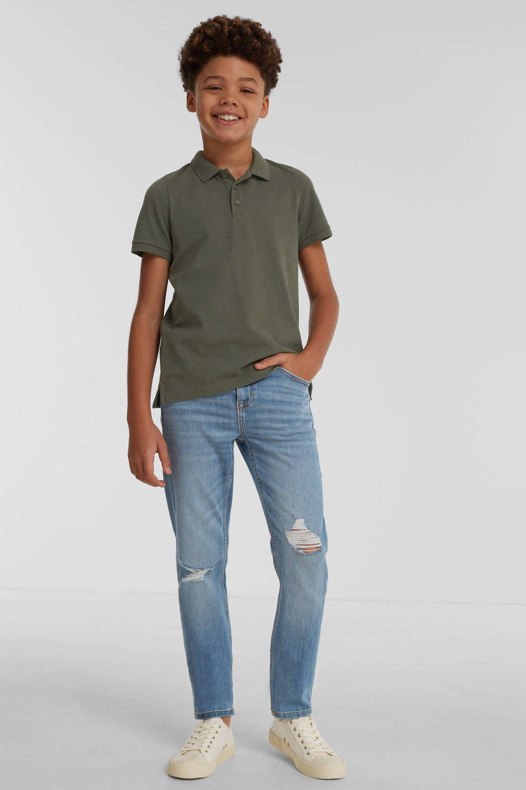 anytime slim fit jeans lichtblauw