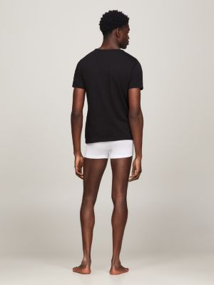 Pacote com 3 camisetas de algodão com decote em V