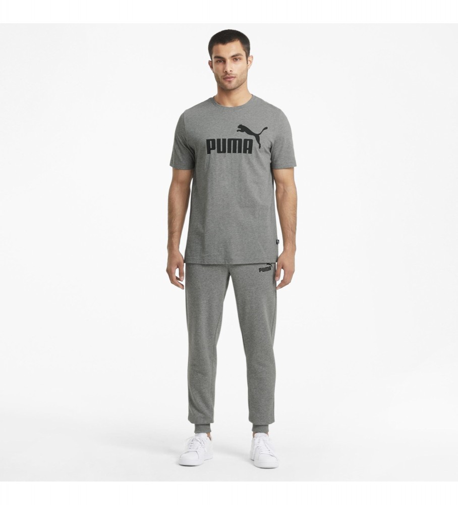 Camiseta Puma ESS Logo cinza