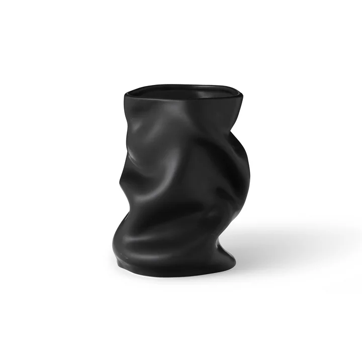 Audo - Collapse Vase, H 20 cm, schwarz