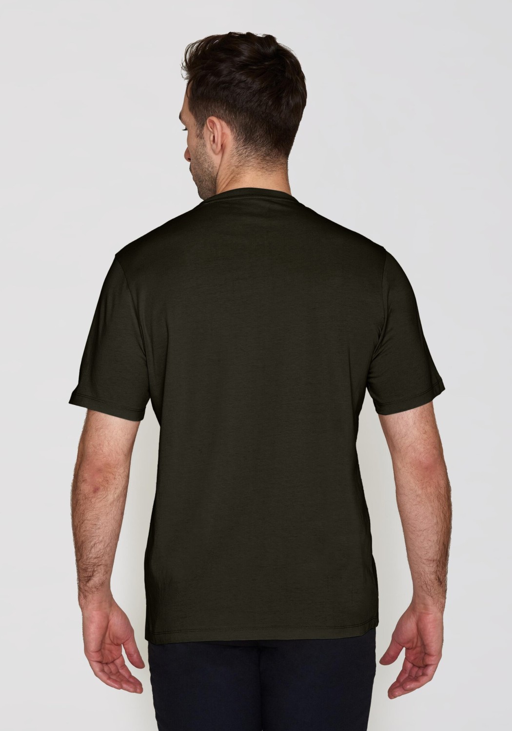 Knowledge Cotton Apparel T-Shirt Basic Tee Green Melange