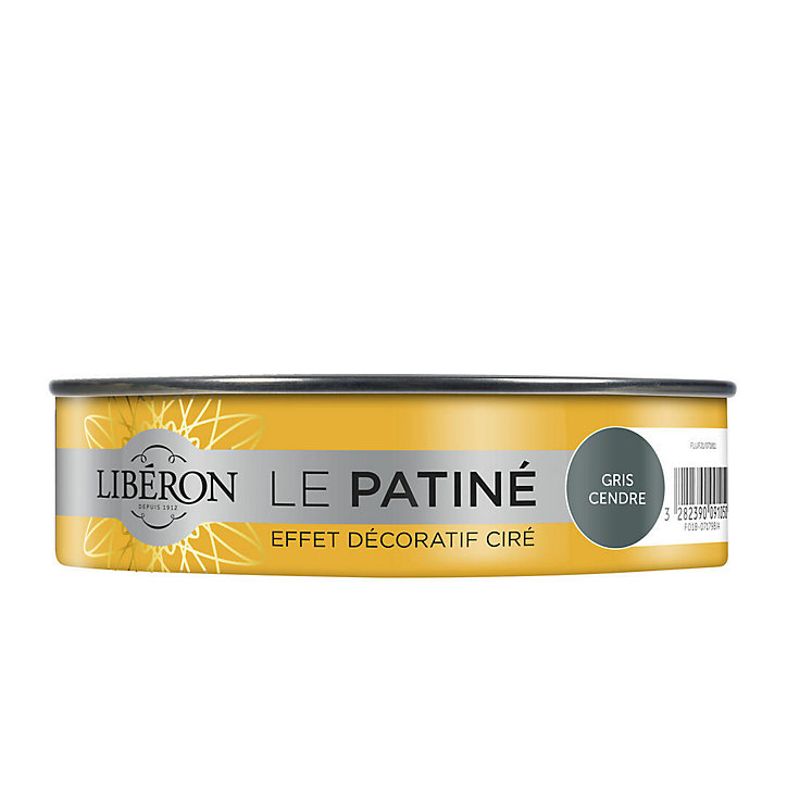 Patine boiseries Libéron effet métallisé gris cendre 0,15L