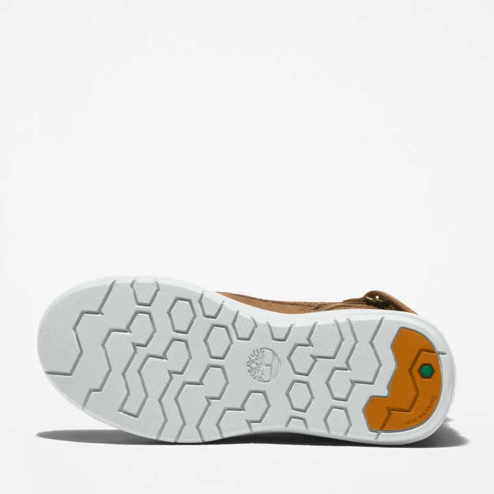 Bota infantil Seneca Bay de 15 cm com zíper lateral, na cor amarela.