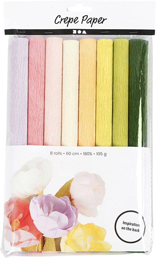 Creativ Company Crepepapir, 25x60 cm, 8 ark