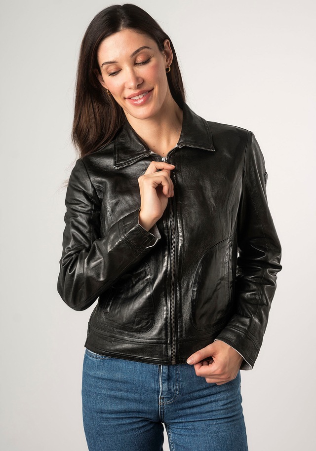Mauritius Lederjacke »MWLusan« mit Umlegekragen