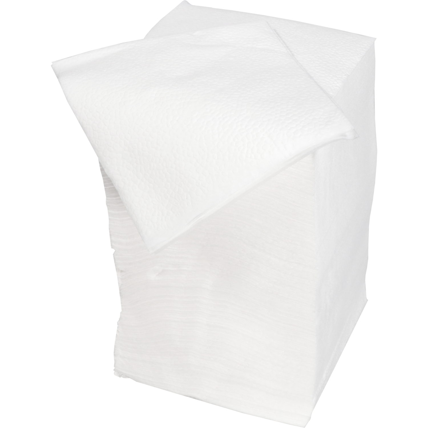Servet, 1/4 vouw, 1-laags, 24x24cm, papier, wit