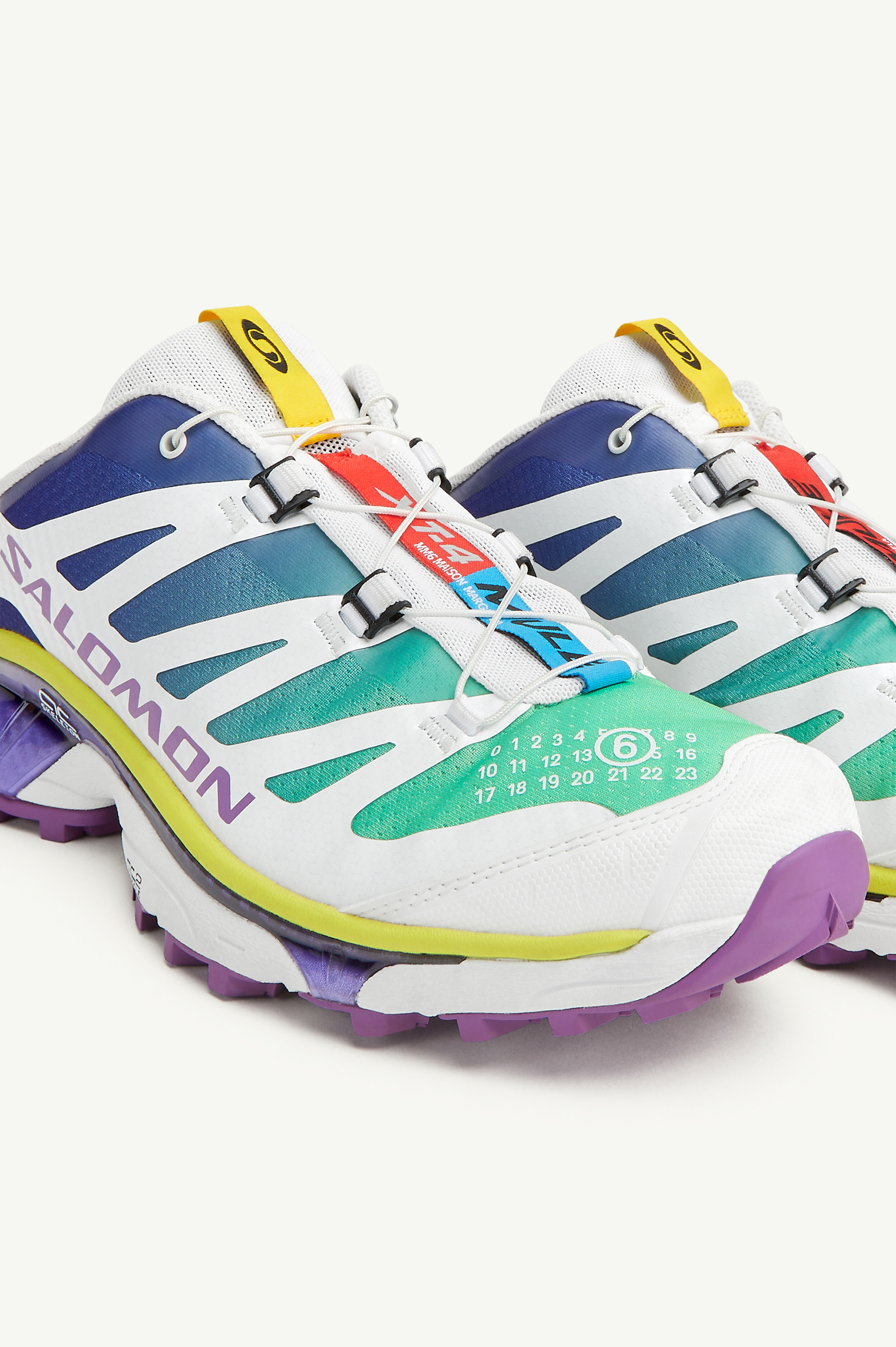 Mules MM6 Maison Margiela x Salomon XT-4 Bleu spectre/Blanc/Bouquet de printemps