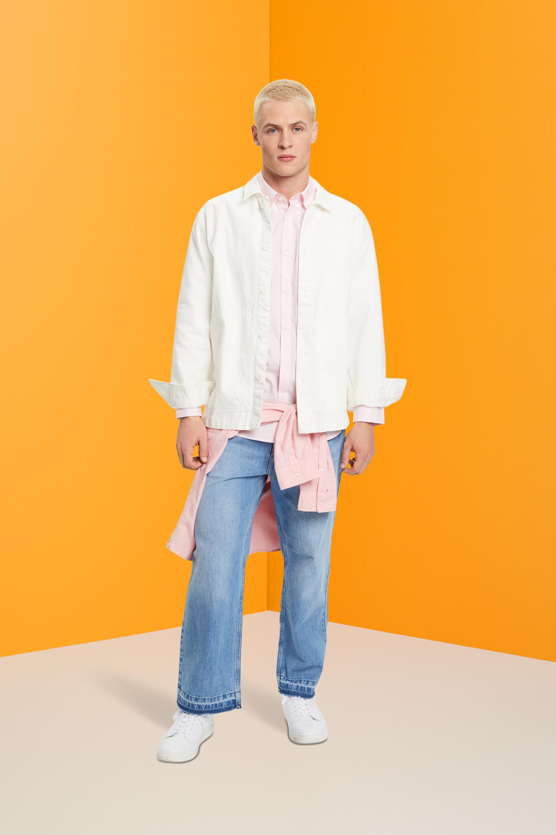 Chemise à col boutonné