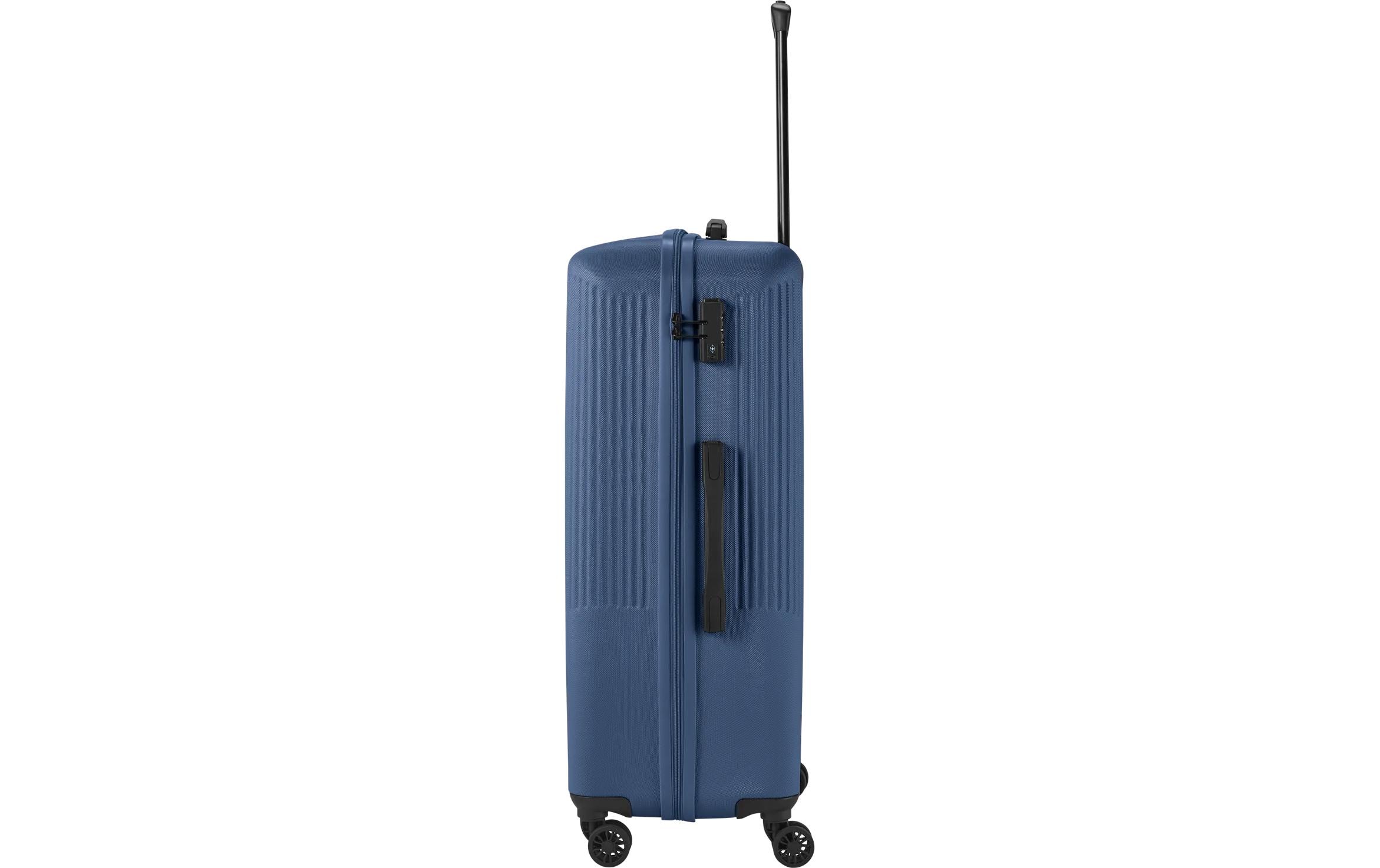 Reisekoffer BALI Trolley L Blau4-Rollen Hartschalenkoffer