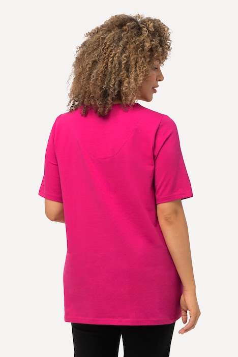 T-Shirt, A-Linie, Carree-Ausschnitt, Halbarm