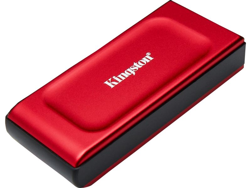 Kingston Externe SSD XS1000 2000 GB, Rot Externes Solid State Drive im schlanken, kompakten Design