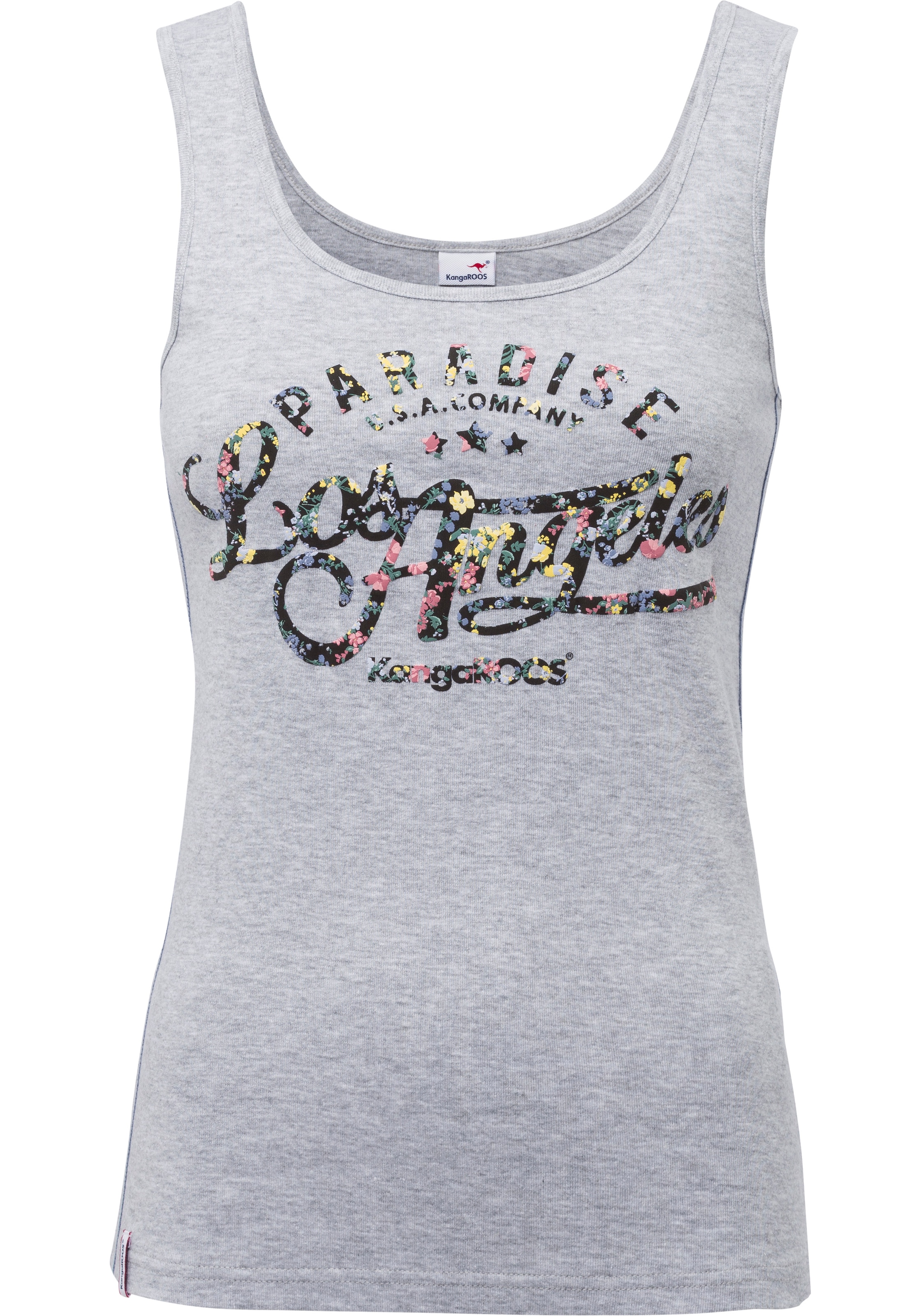 KangaROOS Tanktop , mit blumigem Puff-Print