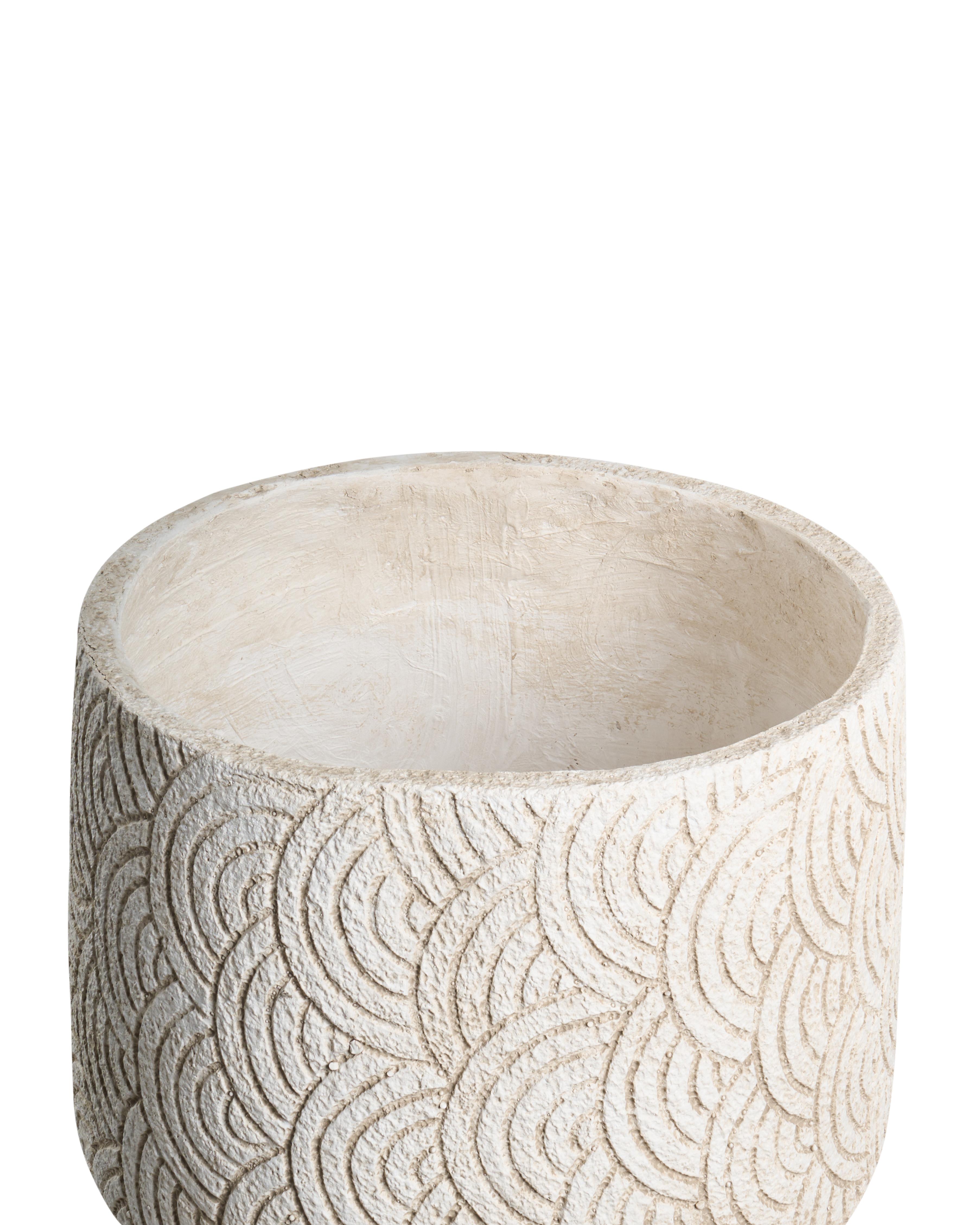 Bloempot ERIROS 31 cm Lichtbeige