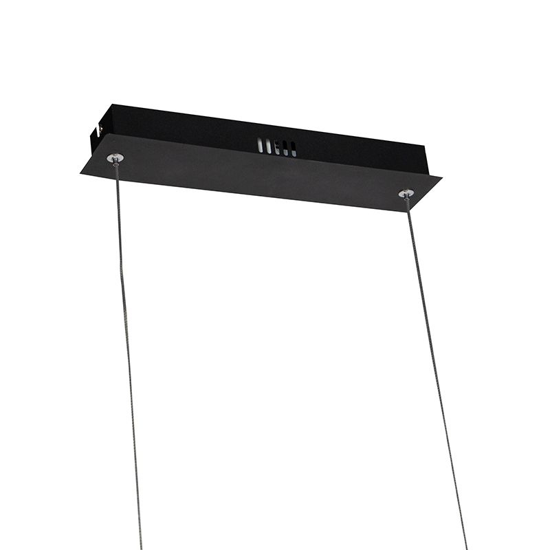 Design hanglamp zwart incl. LED met touchdimmer - Platina