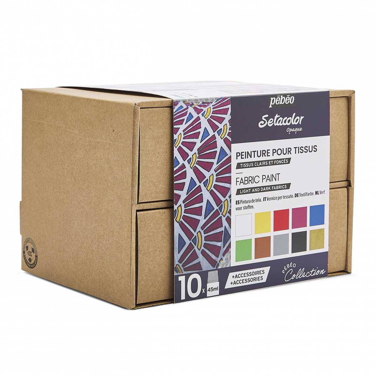 Pebeo Collection Setacolor Opaque Set : 10x45ml