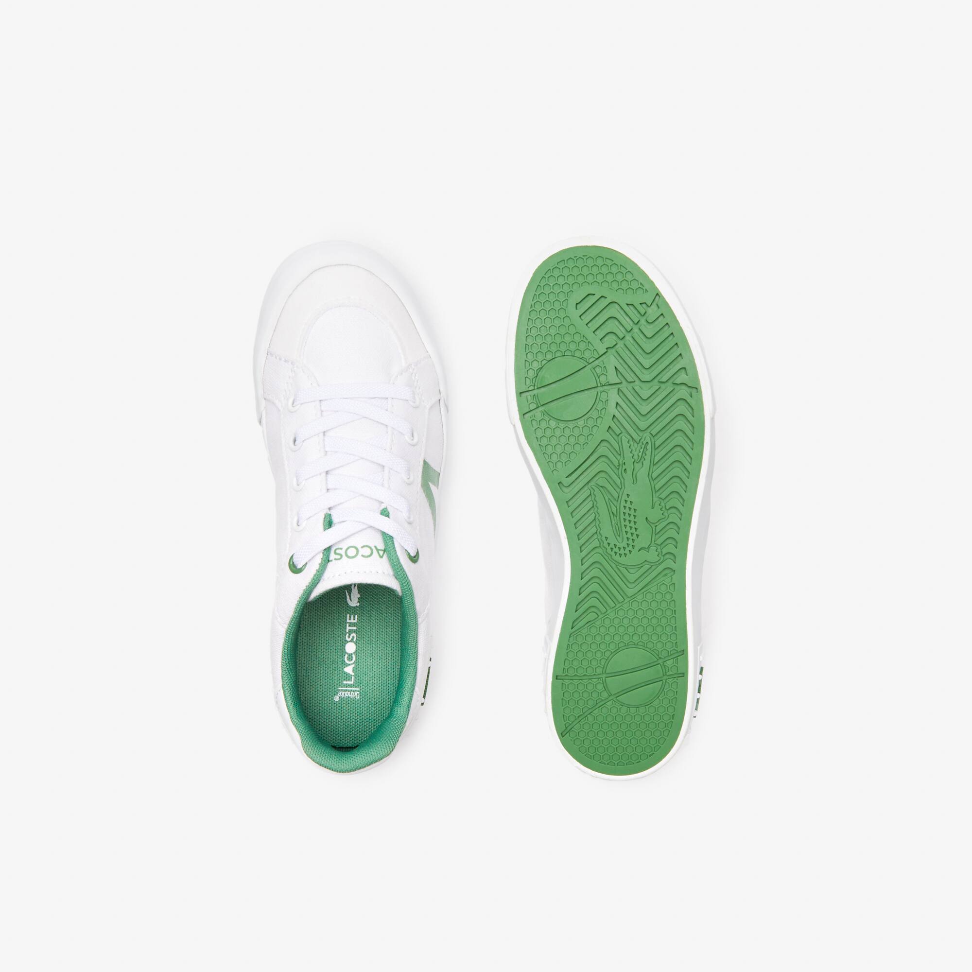 Kinder-Sneakers LACOSTE L004 aus Textil Sneakers - Weiss - Lacoste - Kinder