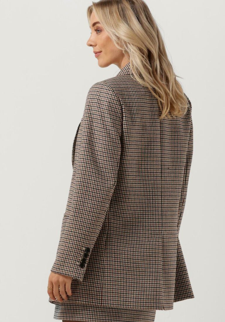 VANILIA zwarte vanilia blazer tweed wool colbert black